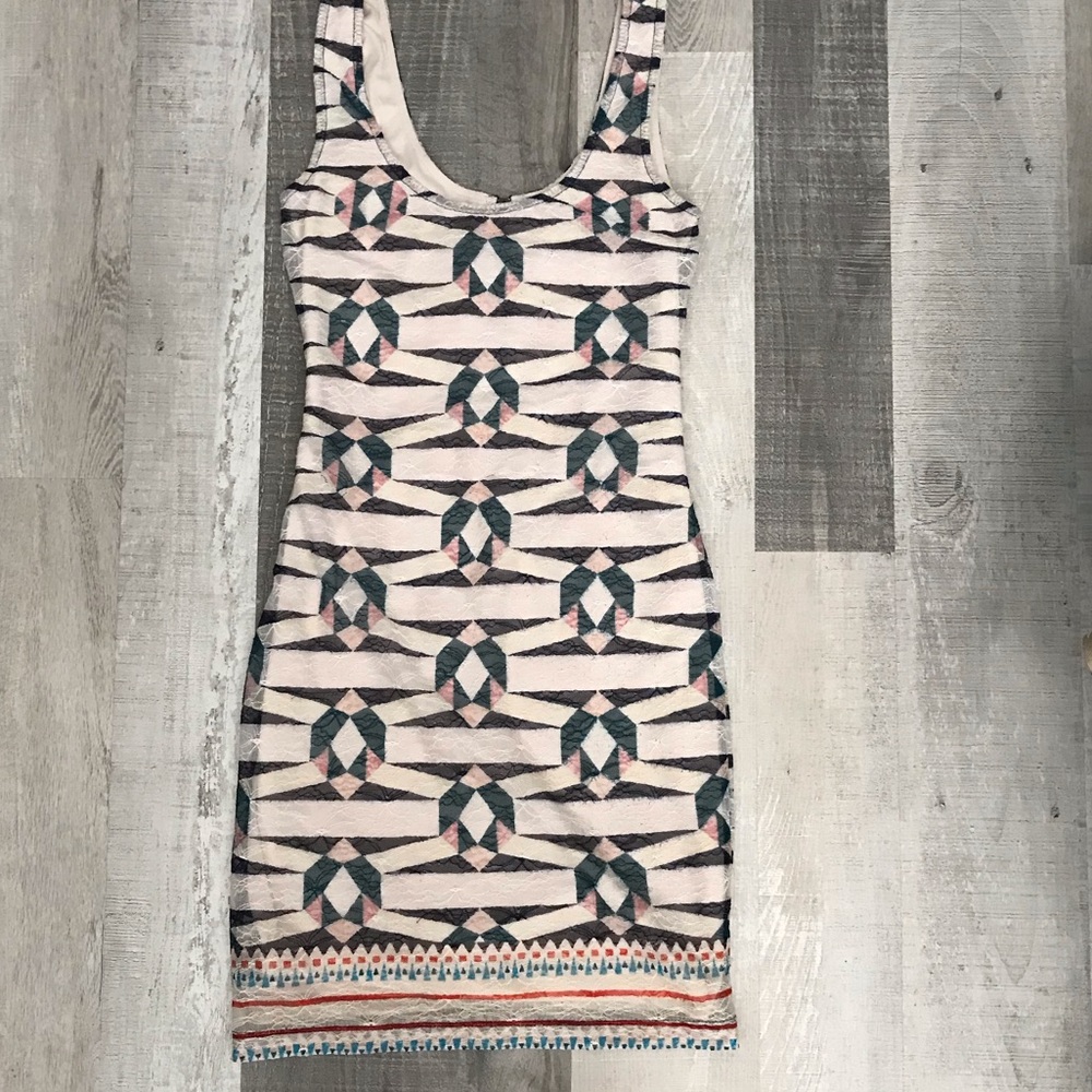 Nordstrom Bar III Geometric Mini Dress